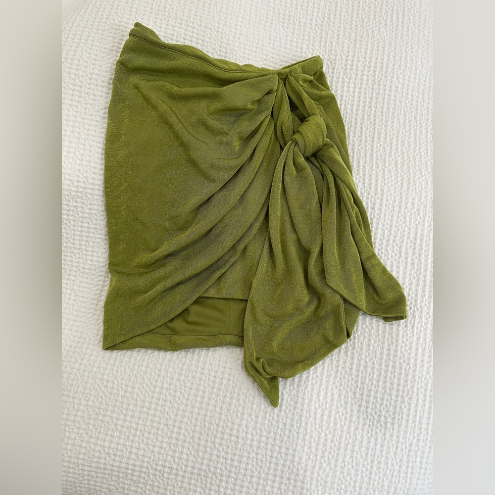 Lulu's Olive Green Mini Skirt